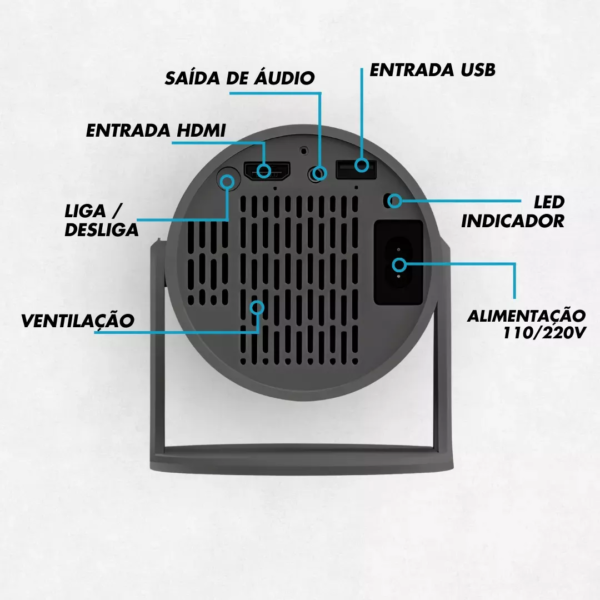 PROJETOR HY300 PRO 4K PORTÁTIL - Image 7