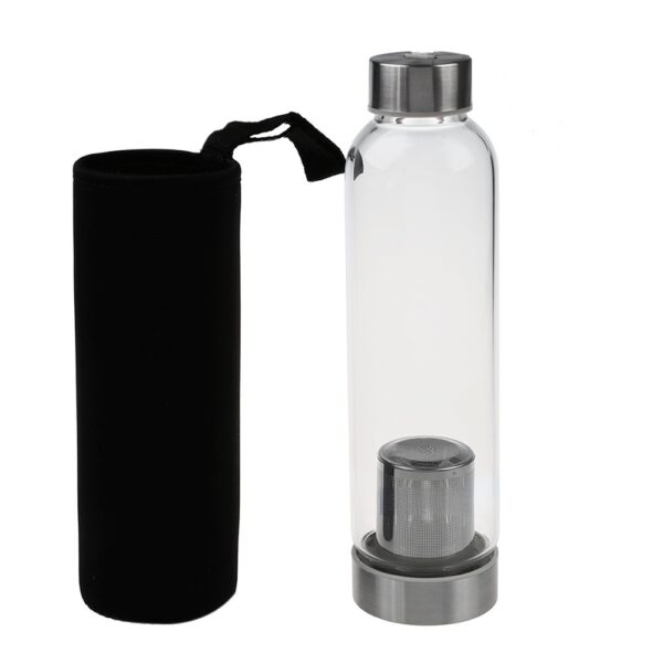 SQUEEZE DE VIDRO INFUSOR INOX + NEOPRENE 550ML - Image 2