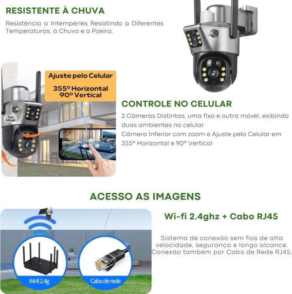 CÂMERA DUPLA SOLAR V381 - Image 2