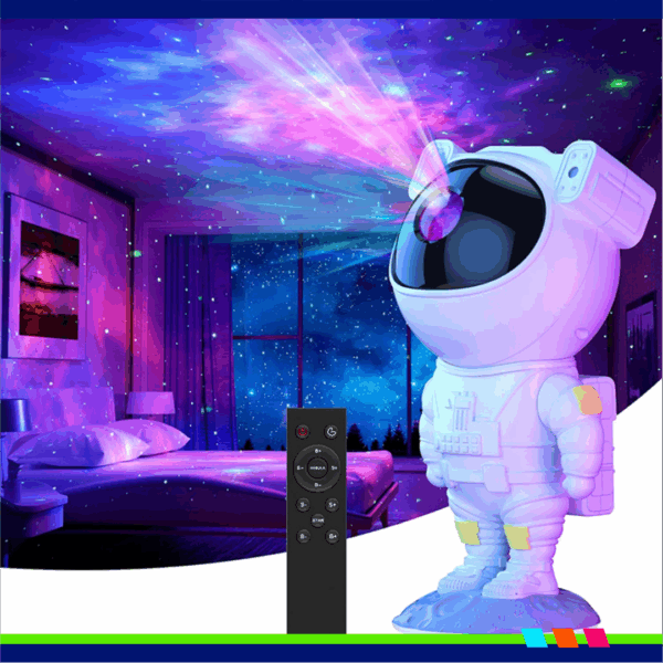 PROJETOR ASTRONAUTA BLUETOOTH