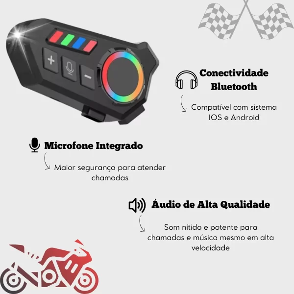 FONE PARA CAPACETE INTERCOMUNICADOR - Image 8