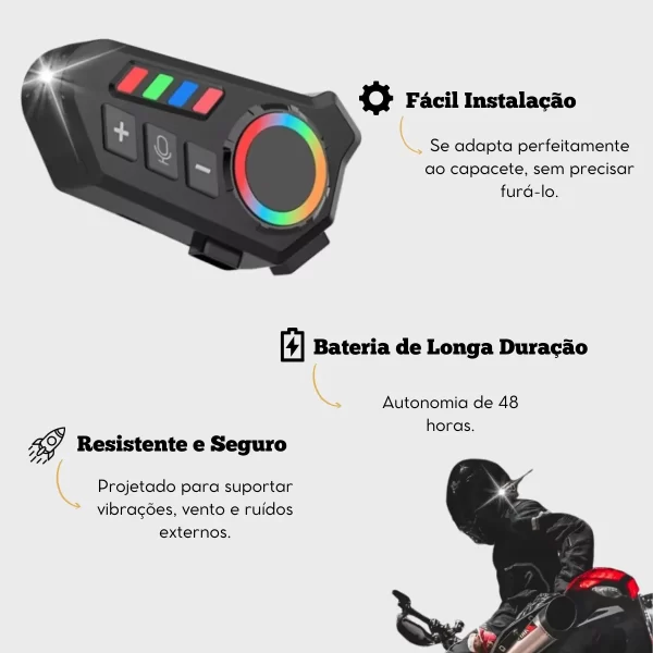 FONE PARA CAPACETE INTERCOMUNICADOR - Image 6