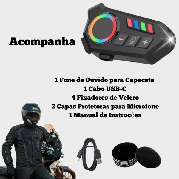 FONE PARA CAPACETE INTERCOMUNICADOR - Image 5