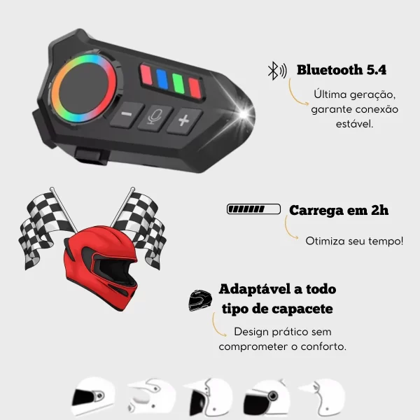 FONE PARA CAPACETE INTERCOMUNICADOR - Image 3