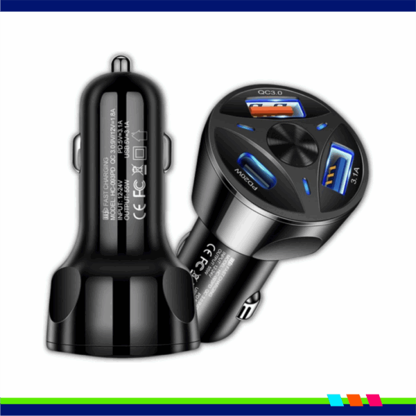 FONTE VEICULAR 55W 3 PORTAS