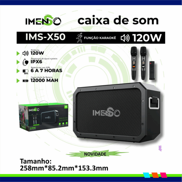 CAIXA DE SOM IMENSO X50 120W
