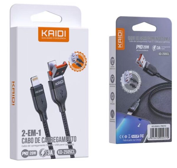 CABO TURBO 2 EM 1 KAIDI KD2505CL TC - Image 2