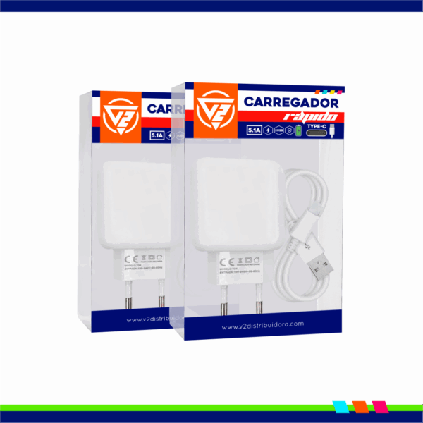 CARREGADOR 5.1A V2 - TYPE C