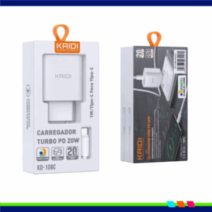 CARREGADOR KAIDI TURBO 20W TC+